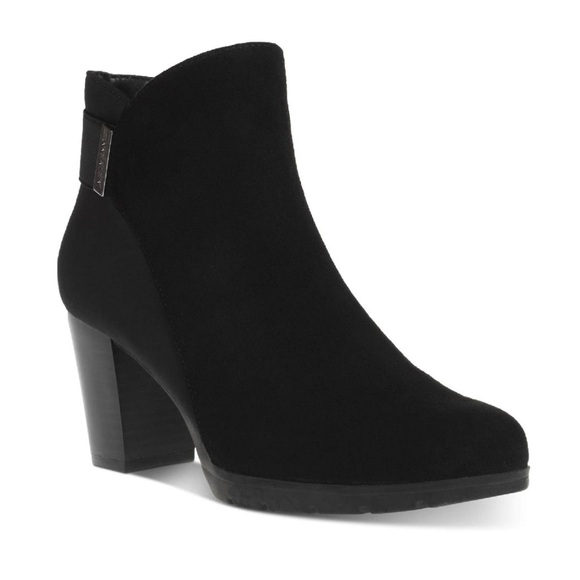 Anne Klein Women’s Rina Water Resistant Ankle Boots Sz 8 Black - Picture 2 of 6